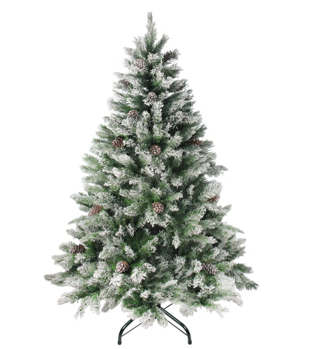 Medium Flocked Angel Pine Artificial Christmas Tree - 6' - Unlit