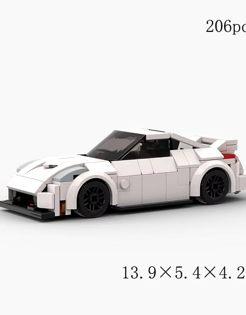 Load image into Gallery viewer, 206Pcs 350Z Moc Speed Champions Racer Cars City Sports Vehicle Building Blocks Creative Garage Toys for Boys
