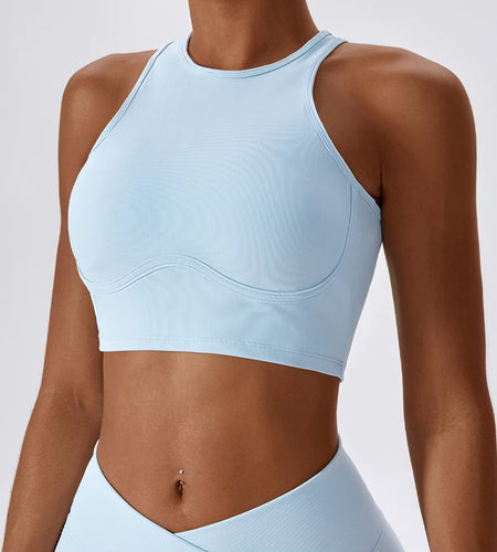 Women Shockproof Gathered Fitness Push up Female Underwear Crop Top Run Gym Workout Bralette Sports Bra Fixed Cups Vest Yoga Top