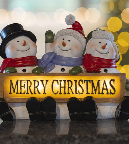 Christmas Gnome Decor Figurines Resin, Gnome Lighted Decorations Indoor Decor Christmas Gnomes LED Holiday Light up Indoor Festive Fiber Optic for Christmas Table Decorations