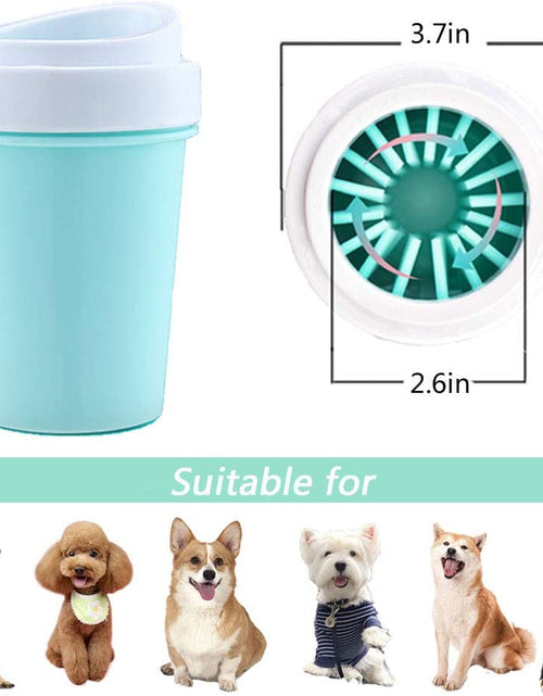 Load image into Gallery viewer, Dog Paw Cleaner Pet Paw Washer for Dogs Muddy Paws Cleaner Paw Brushes Easy Disassemble and Install Dog Foot Washer
