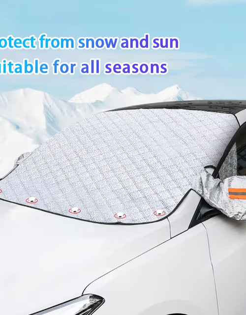 Load image into Gallery viewer, Magnetic Car Windshield Snow Shield Four Seasons Car Cover Front Window anti UV Frost Protection Snow Cover Sunshade
