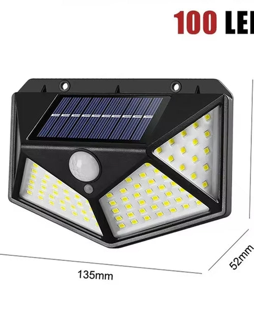 Load image into Gallery viewer, LED Solar Lights 100 Leds PIR Motion Sensor Light Waterproof Solar Wall Lamp Outdoor Solar Lights for Garden Street Decorlight
