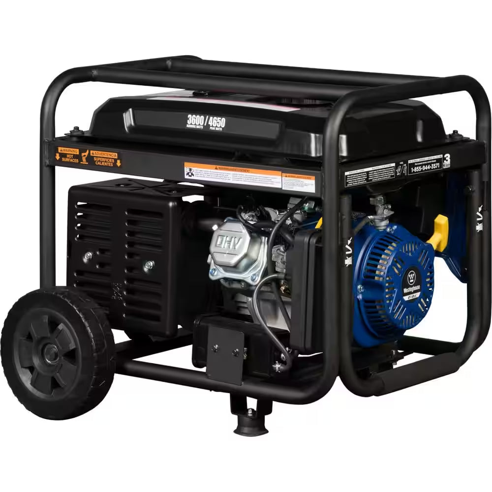 4,650/3,600-Watt Dual Fuel Gas and Propane Powered Portable Generator with Remote Electric Start