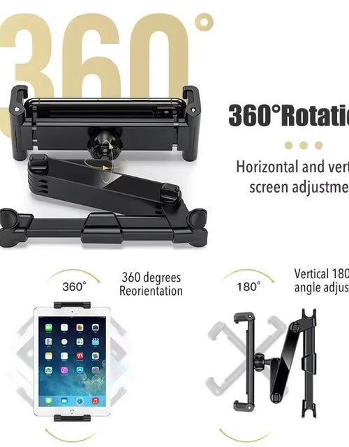 Load image into Gallery viewer, Car Tablet Holder, Headrest Tablet Mount Headrest Stand Cradle Compatible with Devices for Ipad Air Mini, Other 4.7-12.9&quot; Cell
