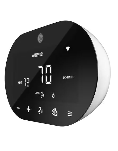 Load image into Gallery viewer, Black Smart Thermostat with Wi-Fi Compatibility
