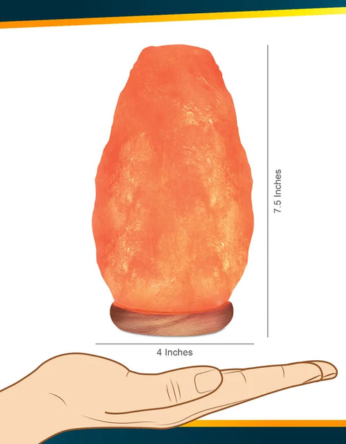 Load image into Gallery viewer, Himalayan Salt Lamp with Dimmer Switch, Handcrafted with Wooden
