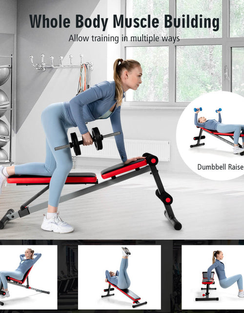 Load image into Gallery viewer, Multi-Function Weight Bench with Adjustable Backrest
