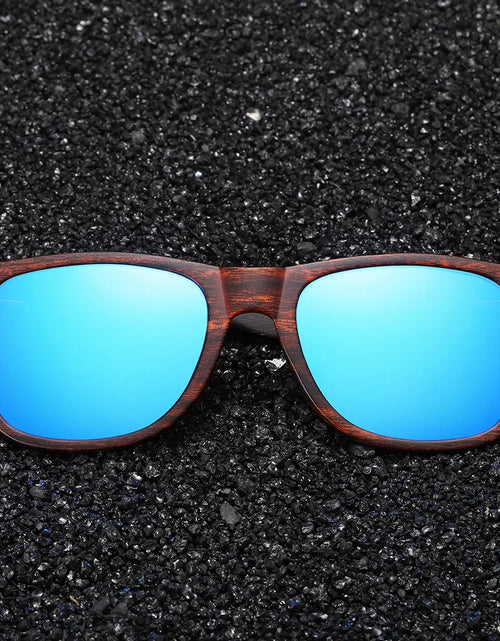 Load image into Gallery viewer, GM Handmade Natural Wooden Sunglasses Men Polarized Eyewear Women Mirror Vintage Oculos de sol masculino UV400 Polarized Lens
