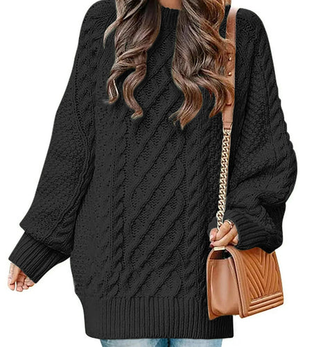 Oversized Sweaters for Women Cable Knit Chunky Pullover Sweater