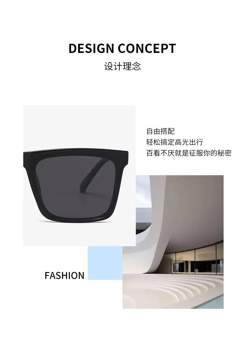 Retro Vintage Square Frame Sunglasses Women Brand Designer Black Cool Men Sun Glasses UV400 Shades Protection Eyeglasses Goggles