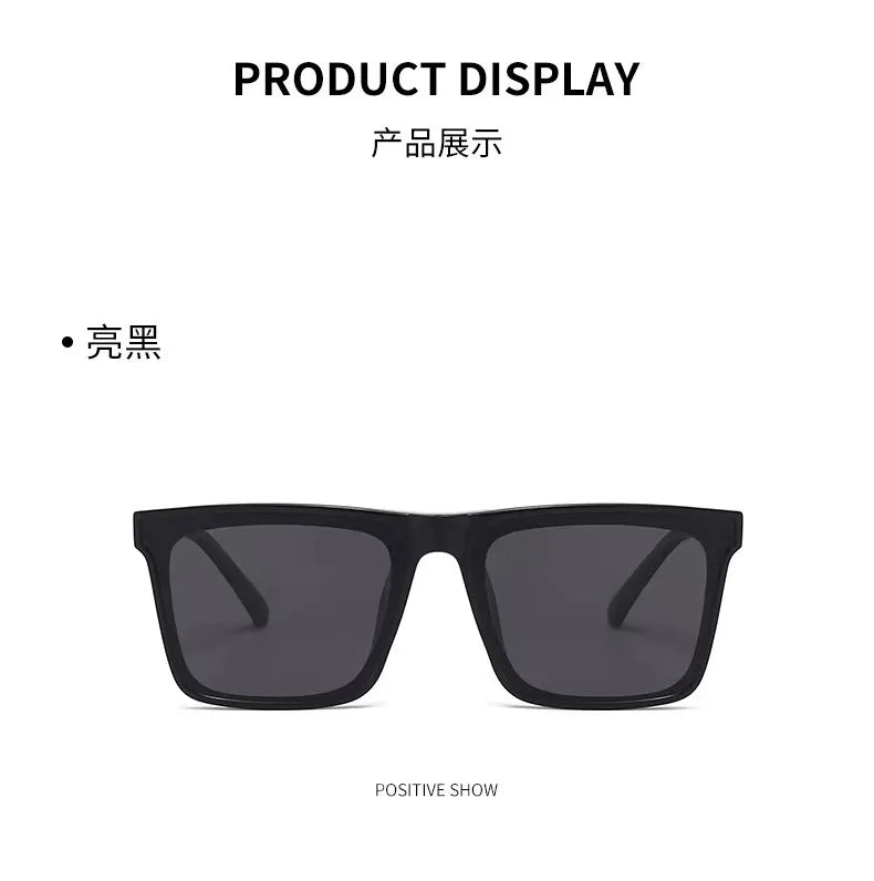 Retro Vintage Square Frame Sunglasses Women Brand Designer Black Cool Men Sun Glasses UV400 Shades Protection Eyeglasses Goggles