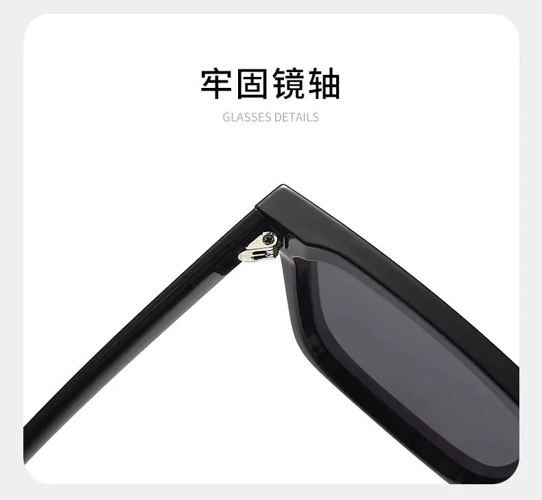 Retro Vintage Square Frame Sunglasses Women Brand Designer Black Cool Men Sun Glasses UV400 Shades Protection Eyeglasses Goggles