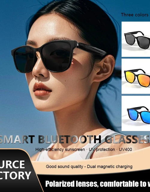 Load image into Gallery viewer, 2024 Smart Sunglasses Bluetooth Glasses Listening to Music, Calling, Navigation, Anti UV Polarization Lens Suitable for Driving
