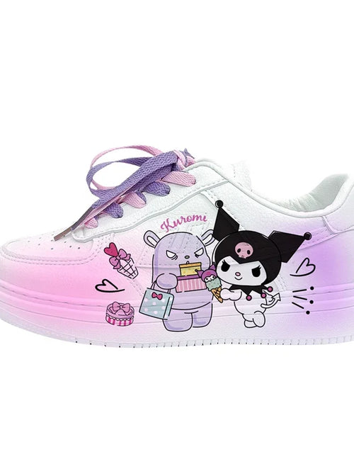 Load image into Gallery viewer, New Woman cartoon Kuromi   princess cute Casual shoes soft sports shoes for girlfriend gift EU size 35-44
