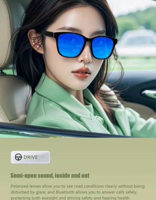 Load image into Gallery viewer, 2024 Smart Sunglasses Bluetooth Glasses Listening to Music, Calling, Navigation, Anti UV Polarization Lens Suitable for Driving
