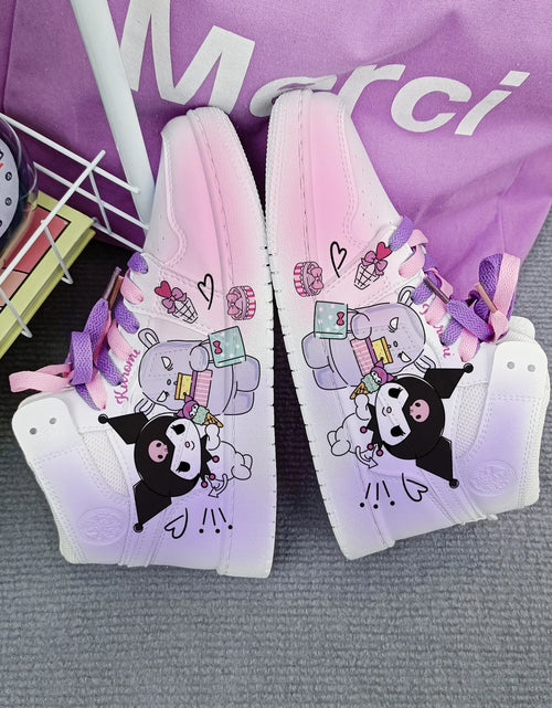 Load image into Gallery viewer, New Woman cartoon Kuromi   princess cute Casual shoes soft sports shoes for girlfriend gift EU size 35-44
