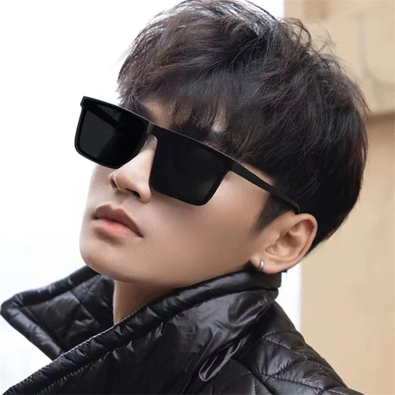 Retro Vintage Square Frame Sunglasses Women Brand Designer Black Cool Men Sun Glasses UV400 Shades Protection Eyeglasses Goggles