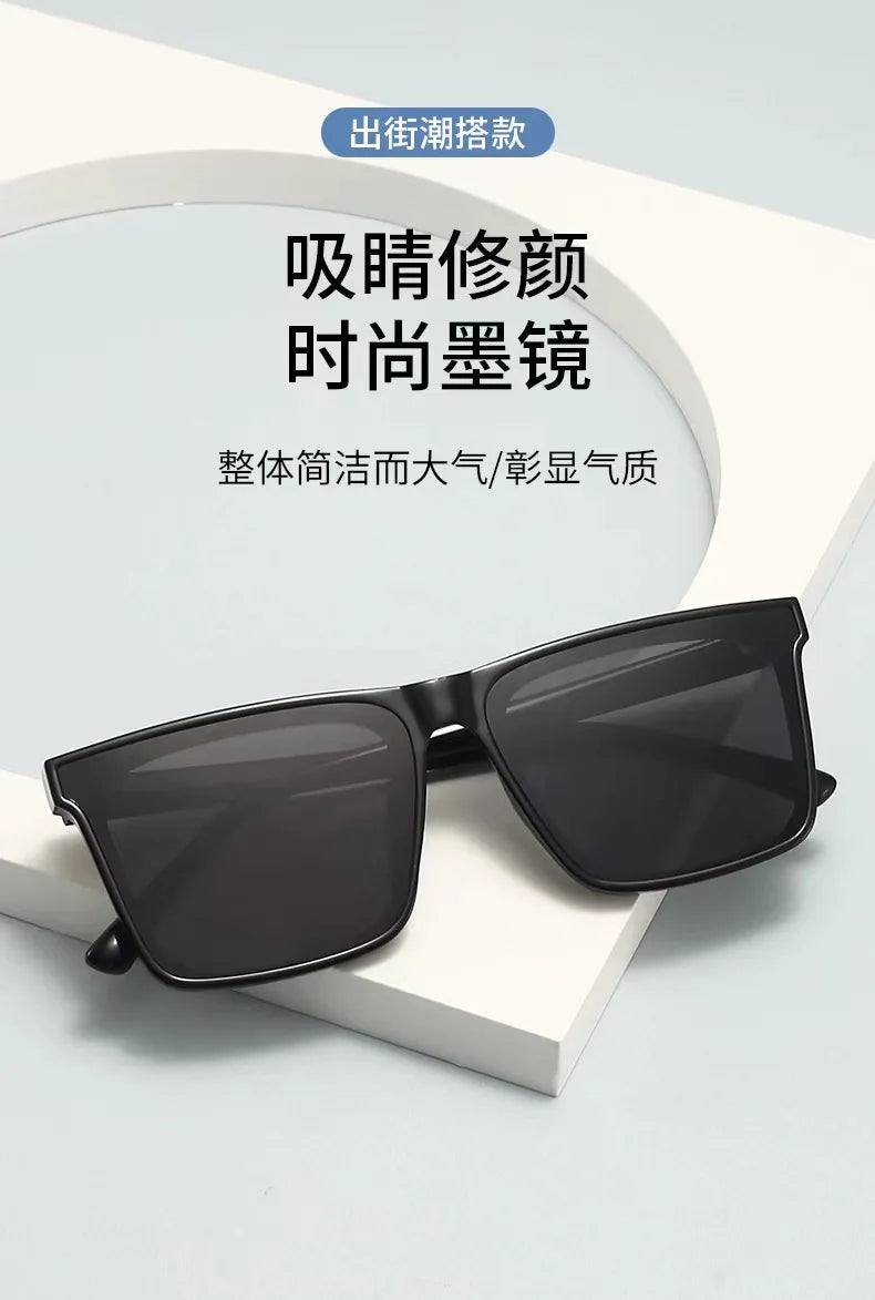 Retro Vintage Square Frame Sunglasses Women Brand Designer Black Cool Men Sun Glasses UV400 Shades Protection Eyeglasses Goggles