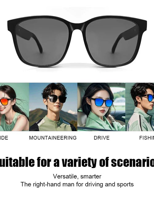 Load image into Gallery viewer, 2024 Smart Sunglasses Bluetooth Glasses Listening to Music, Calling, Navigation, Anti UV Polarization Lens Suitable for Driving
