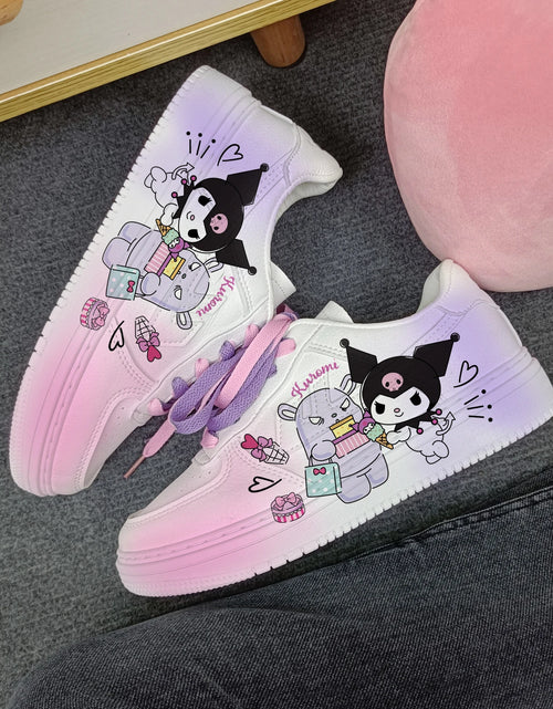 Load image into Gallery viewer, New Woman cartoon Kuromi   princess cute Casual shoes soft sports shoes for girlfriend gift EU size 35-44
