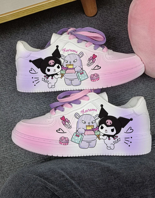 Load image into Gallery viewer, New Woman cartoon Kuromi   princess cute Casual shoes soft sports shoes for girlfriend gift EU size 35-44
