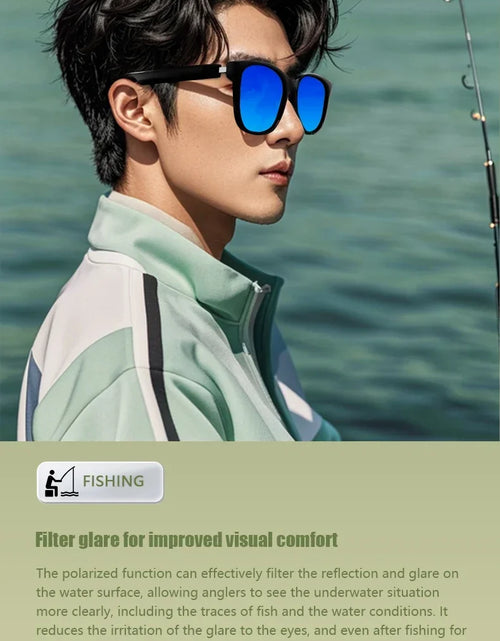 Load image into Gallery viewer, 2024 Smart Sunglasses Bluetooth Glasses Listening to Music, Calling, Navigation, Anti UV Polarization Lens Suitable for Driving
