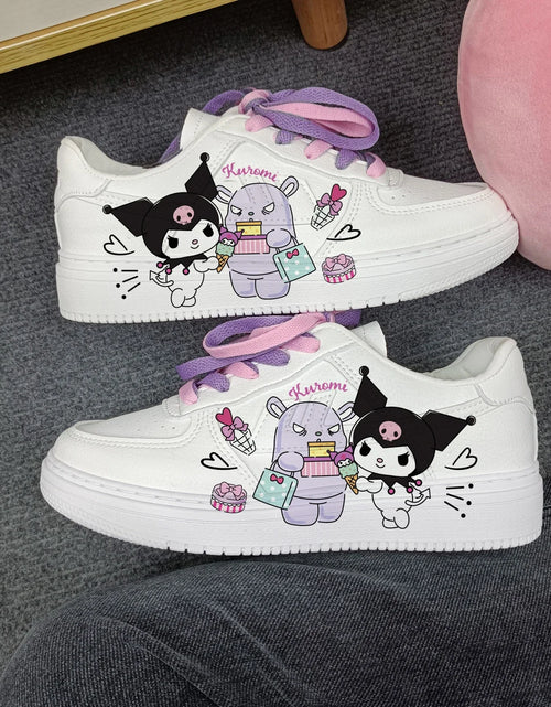 Load image into Gallery viewer, New Woman cartoon Kuromi   princess cute Casual shoes soft sports shoes for girlfriend gift EU size 35-44
