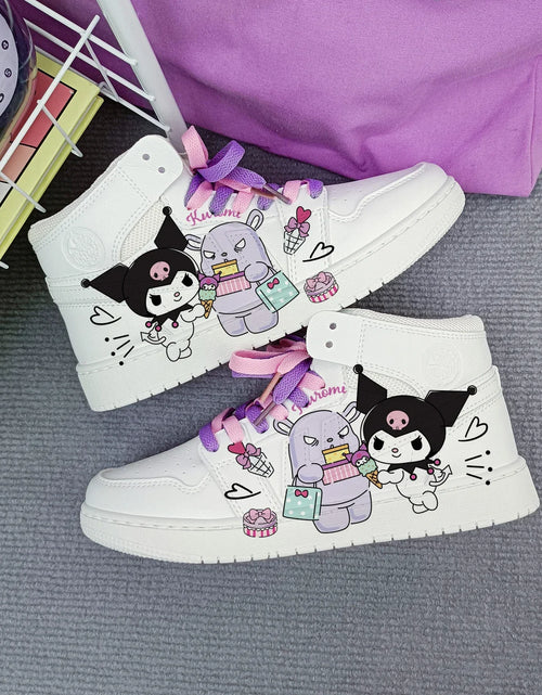 Load image into Gallery viewer, New Woman cartoon Kuromi   princess cute Casual shoes soft sports shoes for girlfriend gift EU size 35-44
