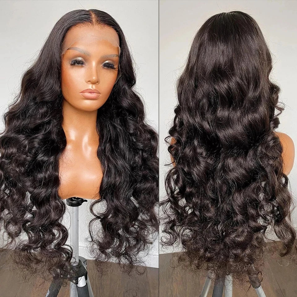 13X4 Body Wave Lace Front Wig Human Hair Wigs for Black Women Brazilian Pre-Plucked HD 4X4 5X5 Lace Closure Loose Deep Wave Wigs