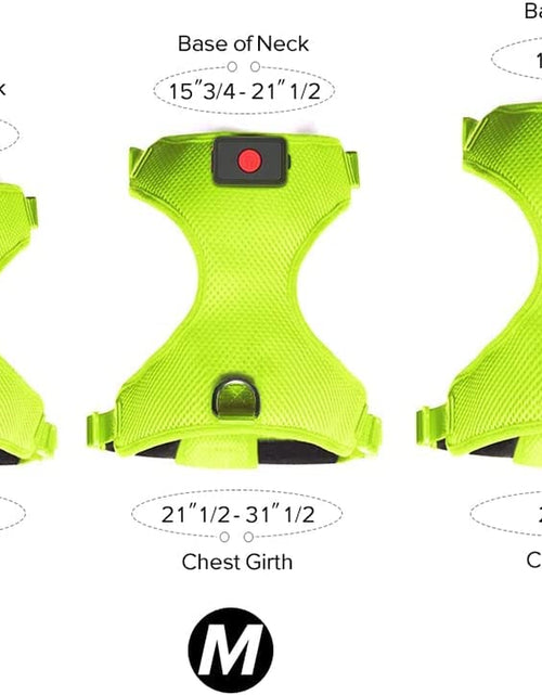 Load image into Gallery viewer, LED Dog Harness, Lighted up USB Rechargeable Pet Harness, Illuminated Reflective Glowing Dog Vest Adjustable Soft Padded No-Pull Suit for Small, Medium, Large Dogs (Green, S)
