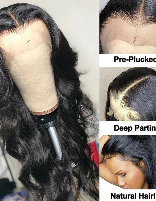 Load image into Gallery viewer, 13X4 Body Wave Lace Front Wig Human Hair Wigs for Black Women Brazilian Pre-Plucked HD 4X4 5X5 Lace Closure Loose Deep Wave Wigs
