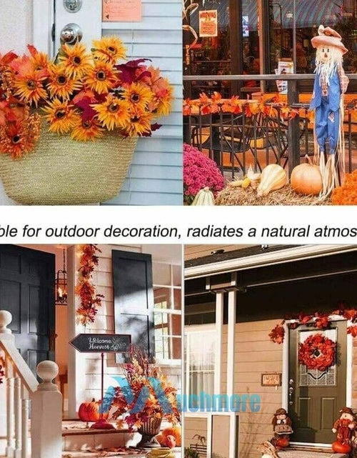 Load image into Gallery viewer, 9.8FT Fall Thanksgiving Maple Leaves 20 LED Light Lamp Garland Festival Decor
