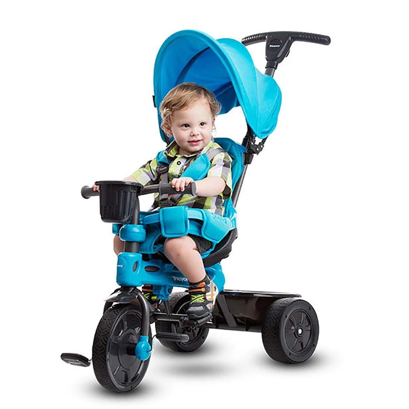 Tricycoo 4-In-1 Baby Tricycle for Kids, Blue