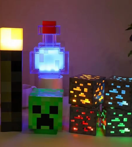 Brownstone Torch LED Lamp Potion Bottle Light USB Rechargeable Night Light Kids Xmas Gift Table Lamp Living Room Bedroom Decor